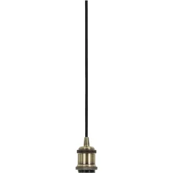 Pendellampe Industrial Grau Metall 10 cm 250 cm - Farbe: anthrazit - Pendellampe