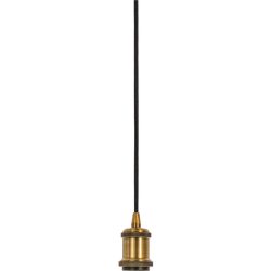 Pendellampe Industrial Gold/Schwarz Metall 10 cm 250 cm - Pendellampe