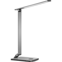 Bürolampe Dallas Grau Aluminium/Kunststoff 14 cm 34 cm - LED - Lichtfarbe: Warmweiss - Kaltes Tagesweiss - Bürolampe