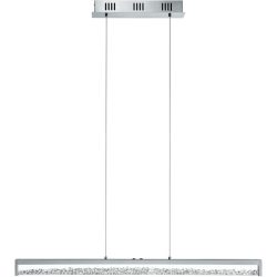Eglo Pendellampe Cardito 1 Grau Aluminium 100 cm 110 cm - Farbe: chrom - LED - Lichtfarbe: Extra warmweiss - Tageslichtweiss - Material: