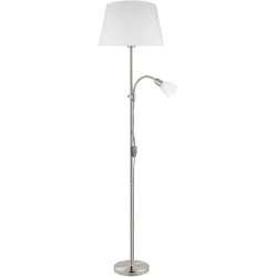 Eglo Stehlampe Conesa Nickel-matt H 170 cm