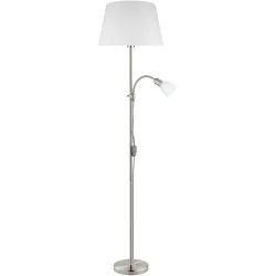 Eglo Stehlampe Conesa Nickel-matt H 170 cm