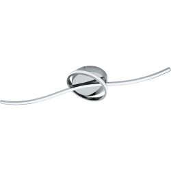 Eglo Deckenlampe Selvina Weiss/Grau Aluminium/Kunststoff 17.5 cm 8.5 cm - Farbe: chrom/weiss - LED - Lichtfarbe: Warmweiss - Deckenlampe- LED