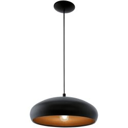 Pendellampe Mogano 1 Schwarz Stahl 110 cm - Pendellampe