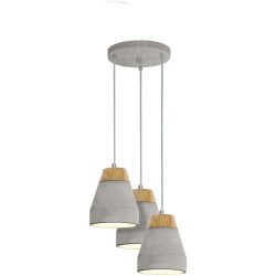Pendellampe Tarega Braun/Grau Beton 150 cm - Farbe: grau/braun - Pendellampe