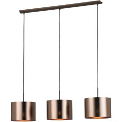 Pendellampe Saganto 1 Braun/Kupfer Kunststoff/Metall 103 cm 110 cm - Farbe: kupferbraun - Pendellampe