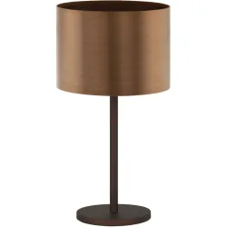 Tischlampe Saganto 1 Braun Kunststoff/Metall 66 cm - Tischlampe