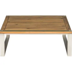 LIVIQUE, Loungetisch Formentera teak Akazie B 68 T 68 cm - Loungetisch