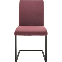 Freischwingerstuhl Luca Rot Stoff 45 cm 90 cm - Farbe: weinrot - Freischwingerstuhl