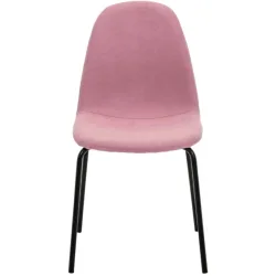 Schalenstuhl Malina Magenta Stoff 45.5 cm - Farbe: pink - Schalenstuhl