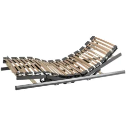 Einlegerahmen mit Motor topSwiss deluxe flexomat 2M Grau Holz 120 x 200 cm - Farbe: Dekor Anthrazit - Material: Holzwerkstoff - Schweizer