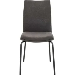 Stuhl Lorena Schwarz Stoff 44 cm - Stuhl