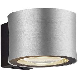 Designer-Wandlampe Bankamp Impuls Nickel matt - Farbe: silber - LED - Lichtfarbe: Extra warmweiss - Material: Metall - Designer-Wandlampe- LED