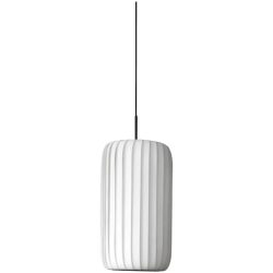 Tom Rossau Pendellampe Roncello Weiss Kunststoff/Papier 34 cm 75 cm - LED - Lichtfarbe: Extra warmweiss - Material: Kunststoff/Frischfasern -