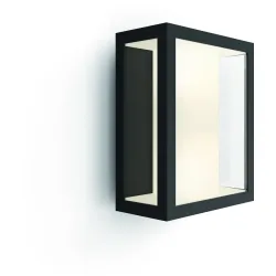 Aussenlampe Philips Hue Schwarz 11.7 cm 24 mm - LED - Lichtfarbe: Warmweiss - Kaltes Tagesweiss - Aussenlampe- LED Energiesparlampe