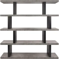 Regal Samos Grau Holz 163 cm 172 cm - Farbe: betongrau - Regal