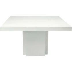 Esstisch Duck Weiss Holz 150 cm - Farbe: weiss hochglanz - Material: Holzwerkstoff - Esstisch