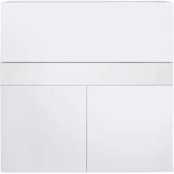 Schreibtisch Ker Weiss Holz 110 cm - Farbe: weiss matt - Schreibtisch