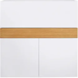Schreibtisch Ker Weiss Holz 110 cm - Farbe: reinweiss - Material: Holzwerkstoff - Schreibtisch