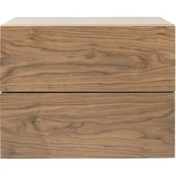Nachttisch Sahirah Braun Holz 46.3 cm - Farbe: natur - Material: Holzwerkstoff - Nachttisch