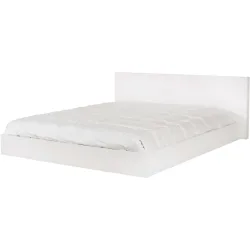 Bett Fluent Weiss MDF 180 x 200 cm - Farbe: reinweiss - Bett