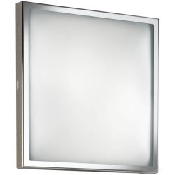 Wandlampe Opus Grau Metall 22 cm 8 cm - Farbe: verchromt - Wandlampe