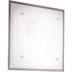 Deckenlampe Marma Weiss/Grau Metall 46 cm 46 cm - Farbe: weiss/chrom - Deckenlampe