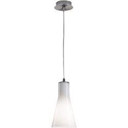 Pendellampe Diaz Grau Metall 200 cm - Farbe: Chrom/Nickel santiert - Pendellampe