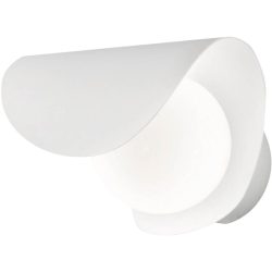 Wandlampe Galo Weiss Metall 16 cm 18 cm - LED - Lichtfarbe: Warmweiss - Wandlampe- LED Energiesparlampe