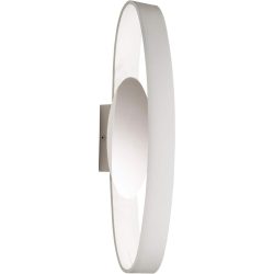 Wandlampe Greya Weiss/Grau Metall 53 cm 16 cm - Farbe: weiss/chrom - LED - Lichtfarbe: Warmweiss - Wandlampe- LED Energiesparlampe