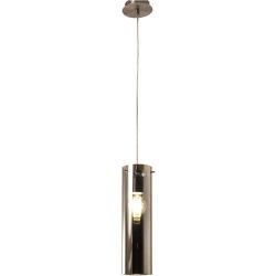 Pendellampe Syra Grau Metall 200 cm - Farbe: Nickel satiniert - Pendellampe