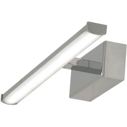 Wandlampe Nuria Grau Metall 30 cm 4.5 cm - Farbe: verchromt - LED - Lichtfarbe: Warmweiss - Wandlampe- LED Energiesparlampe