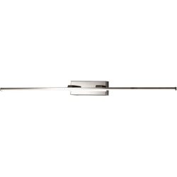 Wandlampe Nuria Grau Metall 75 cm - Farbe: verchromt - LED - Lichtfarbe: Warmweiss - Wandlampe- LED Energiesparlampe