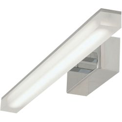 Wandlampe Serafina Grau Metall 46 cm 5.5 cm - Farbe: verchromt - LED - Lichtfarbe: Warmweiss - Wandlampe- LED Energiesparlampe