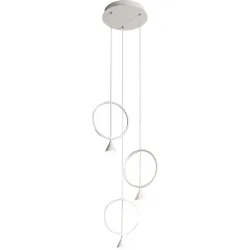 Pendellampe Vitor Weiss Metall 45 cm 200 cm - LED - Lichtfarbe: Warmweiss - Pendellampe- LED Energiesparlampe