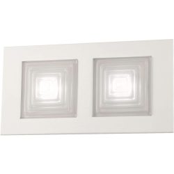 Wandlampe Faras Weiss Metall 36 cm 19 cm - LED - Lichtfarbe: Warmweiss - Wandlampe- LED Energiesparlampe