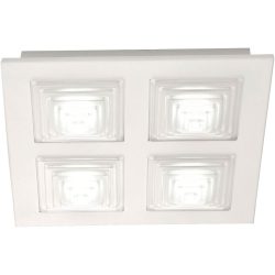 Deckenlampe Faras Weiss Metall 35 cm 7 cm - LED - Lichtfarbe: Warmweiss - Deckenlampe- LED Energiesparlampe