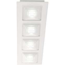 Deckenlampe Faras Weiss Metall 65 cm 7 cm - LED - Lichtfarbe: Warmweiss - Deckenlampe- LED Energiesparlampe