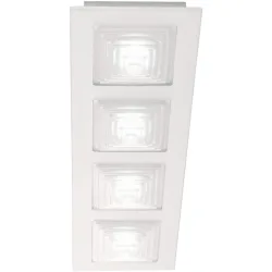 Deckenlampe Faras Weiss Metall 65 cm 7 cm - LED - Lichtfarbe: Warmweiss - Deckenlampe- LED Energiesparlampe