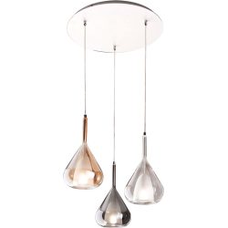 Pendellampe Lyras Weiss Metall 200 cm - Pendellampe