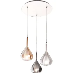 Pendellampe Lyras Weiss Metall 200 cm - Pendellampe