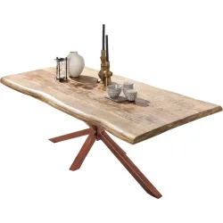 Esstisch Stella Braun Holz 160 cm - Farbe: natur - Material: Mango - Esstisch
