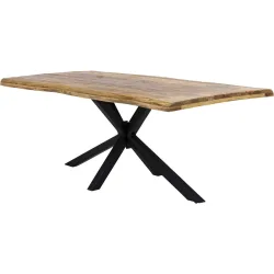 Esstisch Stella Braun Holz 160 cm - Farbe: natur - Material: Mango - Esstisch