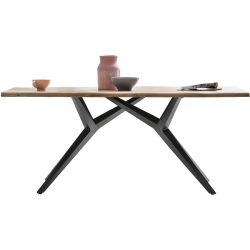 Esstisch Yael Braun Holz 160 cm - Farbe: natur - Material: Akazie - Esstisch