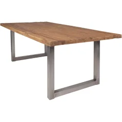 Esstisch Uwe Braun Holz 180 cm - Farbe: natur - Material: Teak - Esstisch