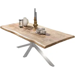 Esstisch Stella Braun Holz 180 cm - Farbe: natur - Material: Mango - Esstisch