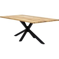 Esstisch Stella Braun Holz 180 cm - Farbe: natur - Material: Wildeiche - Esstisch