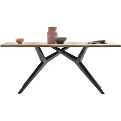 Esstisch Yael Braun Holz 200 cm - Farbe: natur - Material: Akazie - Esstisch