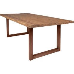 Esstisch Uwe Braun Holz 220 cm - Farbe: natur - Material: Teak - Esstisch