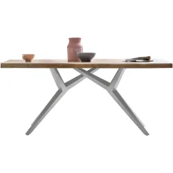 Esstisch Yael Braun Holz 220 cm - Farbe: natur - Material: Akazie - Esstisch